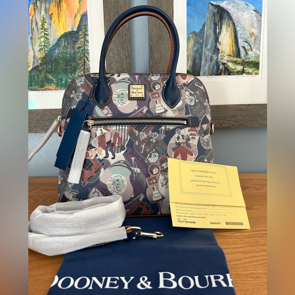 Dooney & Bourke Disney Haunted Mansion Satchel, NWT